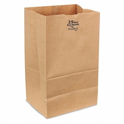 Picture of SELF OPENING STYLE (SOS) BAG- HANDLE TYPE NONE- KRAFT- WIDTH 8 1/4 IN- DEPTH 6 1/8 IN