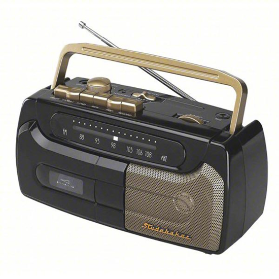 Picture of CASSETTE PLAYER RECORDER BLACK 6  W