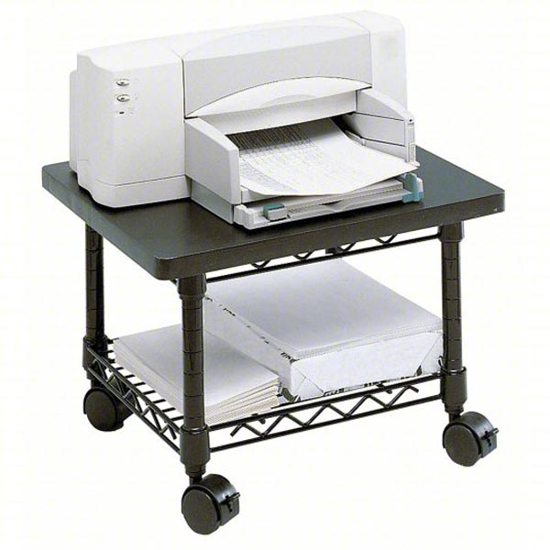 Picture of UNDERDESK PRINTER FAX STAND BLACK