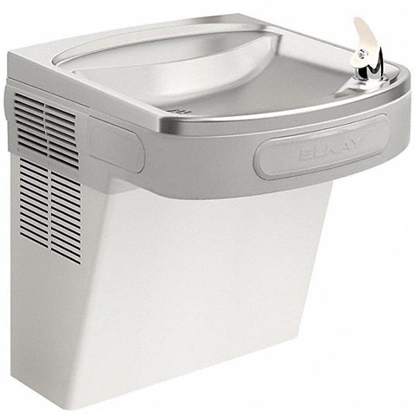 Picture of ELKAY SINGLE DRINKING FOUNTAIN- ON-WALL- REFRIGERATED- 19 7/8 IN HT- STAINLESS STEEL- NON-FILTERED