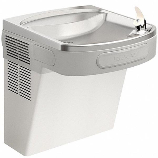 Picture of ELKAY SINGLE DRINKING FOUNTAIN- ON-WALL- REFRIGERATED- 19 7/8 IN HT- STAINLESS STEEL- NON-FILTERED