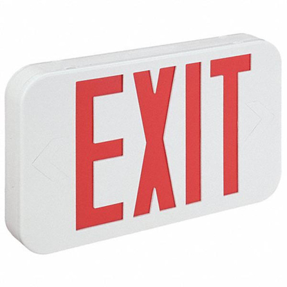 Picture of EXIT SIGN WITH BATTERY BACKUP 1.78W RED