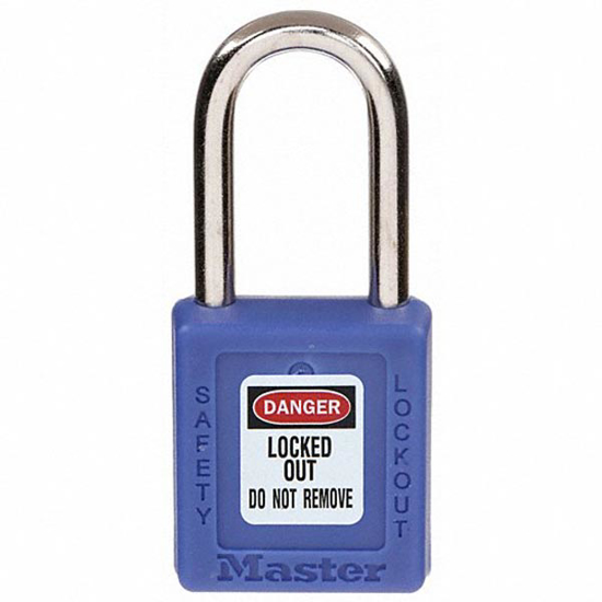 Picture of LOCKOUT PADLOCK, THERMOPLASTIC, BLUE
