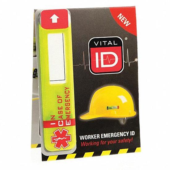 Picture of HARD HAT ID WITH DATA WINDOW
