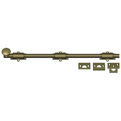 Picture of SURFACE BOLT, HEAVY DUTY ANTIQUE BRASS 18 INCH