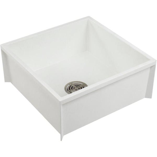 Picture of MOP WASH BASIN W/ DRAIN WHITE