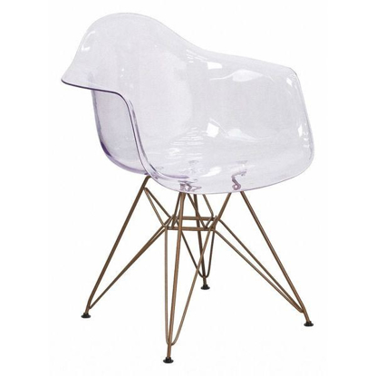 Picture of CLEAR CHAIR, POLYCARBONATE, RUBBER SEAT