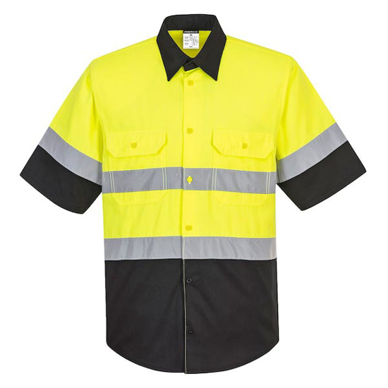 Picture of HI-VIS WORK SHIRT S/S, 4XL