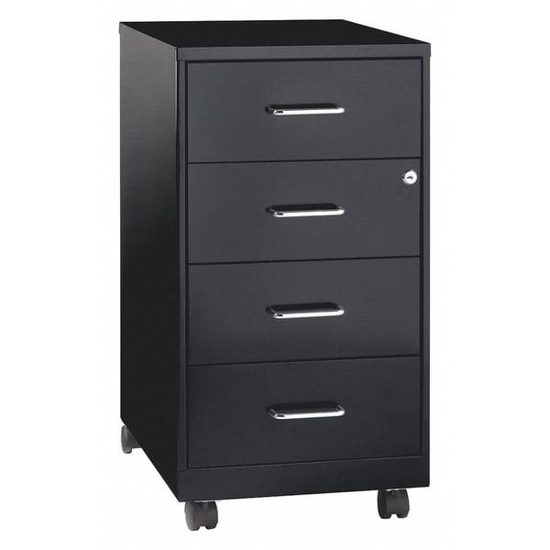 Picture of MOBILE ORGANIZER, 18\IN DEEP, 4 DRAWER, BLACK