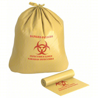 Picture of 100PK 45GAL BIOHAZARD BAGS