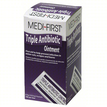 Picture of TRIPLE ANTIBIOTIC OINTMENT, 0.03 OZ PKT, 144/BX,
