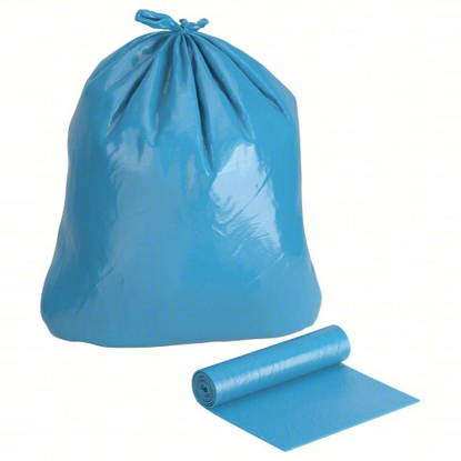 Picture of TRASH BAG- 35 GAL- HDPE- CORELESS ROLL- BLUE- PK 225