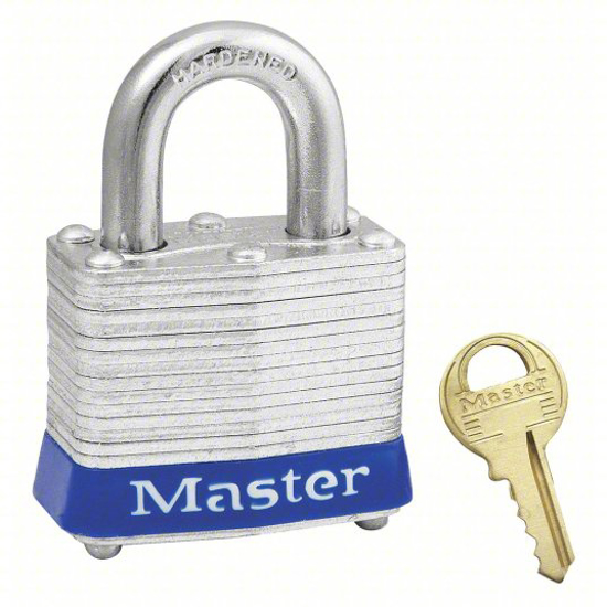 Picture of LOCKOUT PADLOCK: KEYED DIFFERENT, BLUE