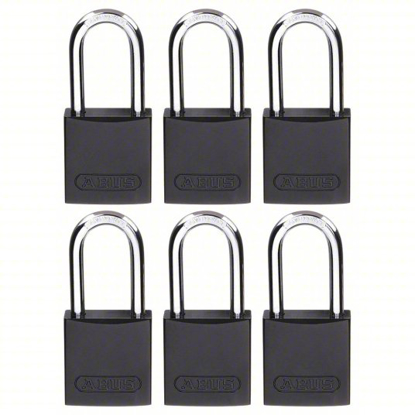 Picture of LOCKOUT PADLOCK, BLACK, PK/6