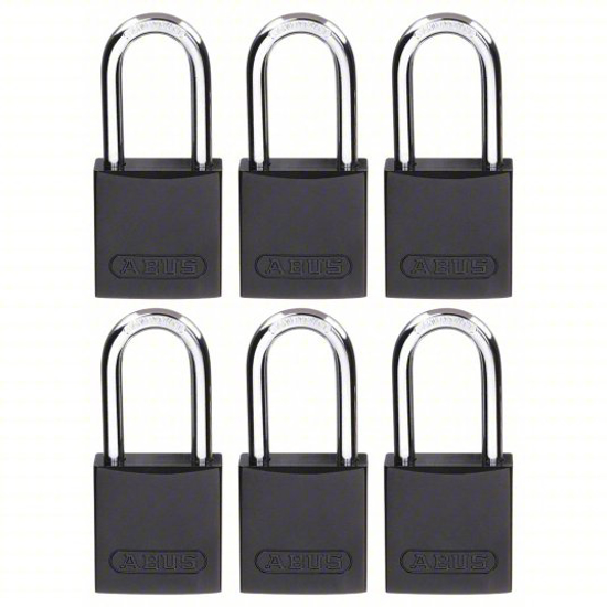 Picture of LOCKOUT PADLOCK, BLACK, PK/6