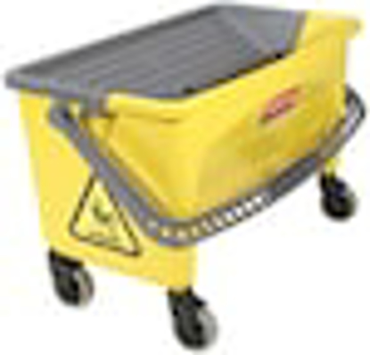 Picture of HYGEN MICROFIBER MOP BUCKET WITH PRESS WRINGER, 26 INCH, YE