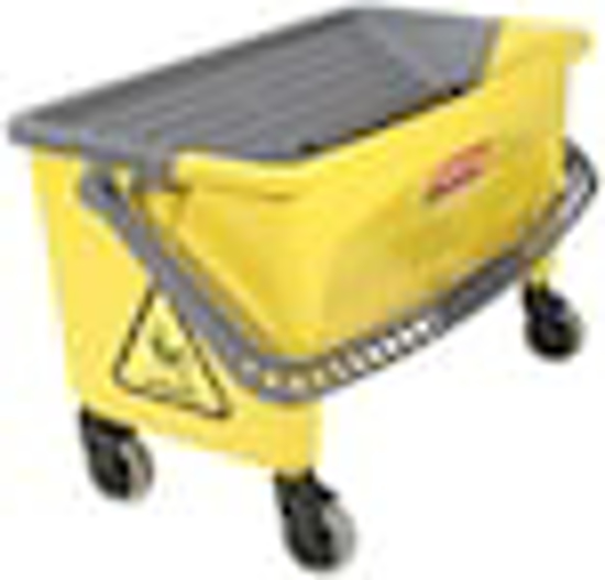 Picture of HYGEN MICROFIBER MOP BUCKET WITH PRESS WRINGER, 26 INCH, YE