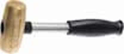 Picture of NON-MARRING HAMMER: 3 LB, 1-3/4" FACE DIA, BRASS HEAD