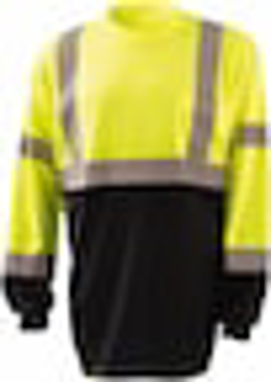 Picture of WORK SHIRT: HIGH-VISIBILITY, T-SHIRT, LARGE, POLYESTER, BLA