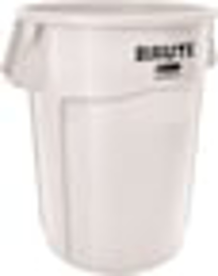 Picture of BRUTE 32 GAL VENTED TRASH CONTAINER, WHITE