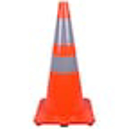 Picture of RIGID CONE: POLYVINYLCHLORIDE, 28" OAH, ORANGE