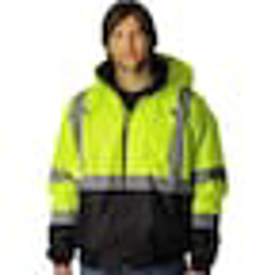 Picture of HIGH VISIBILITY JACKET: SIZE LARGE, POLYESTER, ZIPPER CLOSU