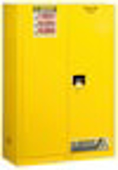 Picture of 45GAL 2DR MANUAL YLW FLAMMABLE STORAGE CABINET