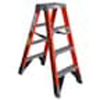 Picture of 3 STEP FIBERGLASS FOLDABLE STEP LADDER: TYPE IAA 375 LB CAP