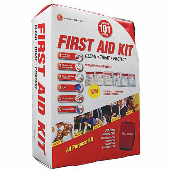Picture of FIRST AID KIT AND HOUSING: GP, 10 PEOPLE SERVED, NYLON