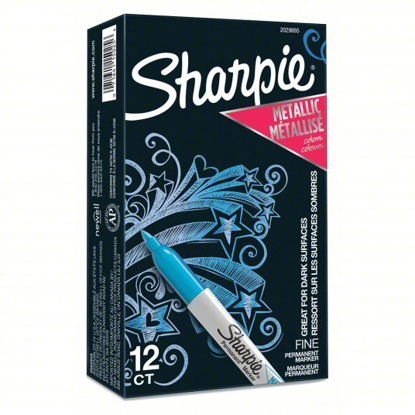 Picture of PERMANENT MARKER: FINE, BLUE, 12 PACK