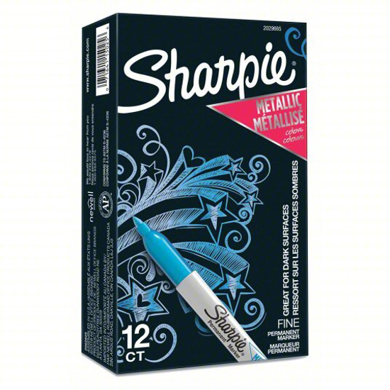 Picture of PERMANENT MARKER: FINE, BLUE, 12 PACK