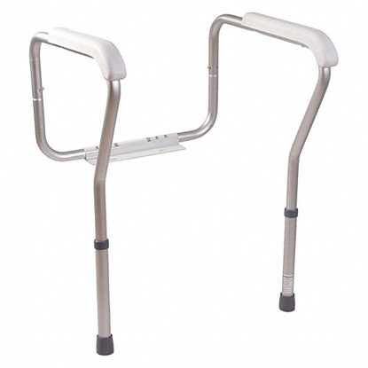 Picture of LENGTH 25 IN- TOILET MOUNT- ALUMINUM- TOILET SAFETY- WHITE