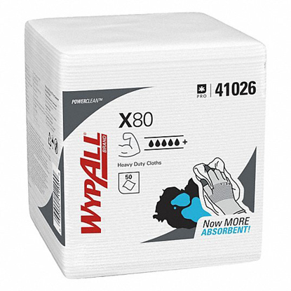 Picture of DRY WIPE- WYPALL(R) X80- 12 IN X 12-1/2 IN- NUMBER OF SHEETS