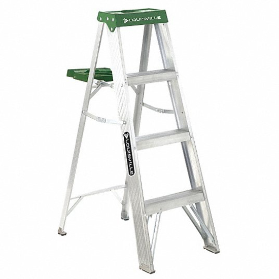 Picture of 4 FT 225 LB LOAD CAPACITY ALUMINUM STEPLADDER