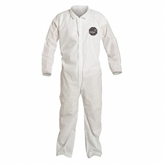 Picture of CHEMICAL COVERALLS, MED, 25 PK
