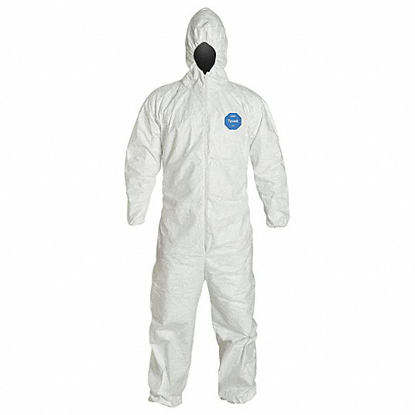 Picture of HOODED DISPOSABLE COVERALLS- HOODED- SIZE XL- PK 6