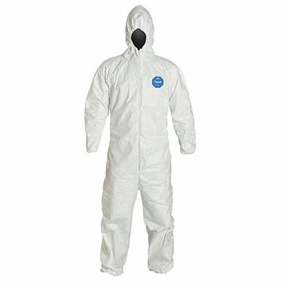 Picture of HOODED DISPOSABLE COVERALLS- HOODED- SIZE XL- PK 6