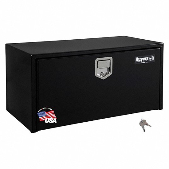Picture of UNDERBODY TRUCK BOX- STEEL- BLACK- SINGLE- 3.6 CU FT