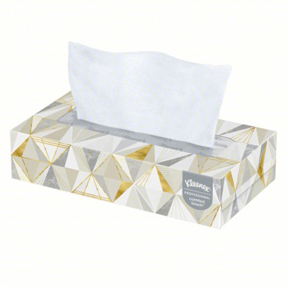 Picture of KIMBERLY-CLARK FACIAL TISSUE- FLAT- KLEENEX® PROFESSIONAL- 8 1⁄4 IN X 7 3⁄4 IN SHEET SIZE- 48 PK