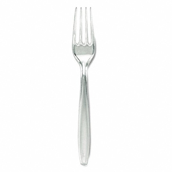 Picture of DISPOSABLE FORK- CLEAR- HEAVY-WT- 1-000 PK