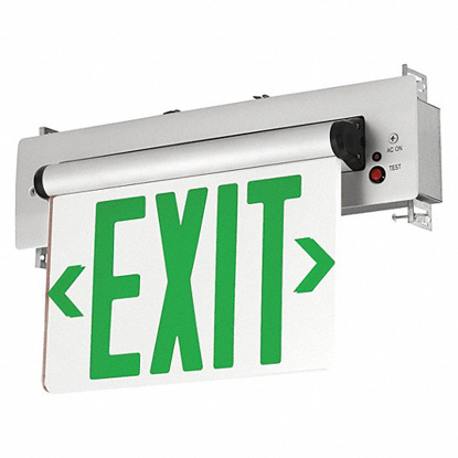Picture of EDGE-LIT EXIT SIGN-LED-BATTERYBACKUP-GRN
