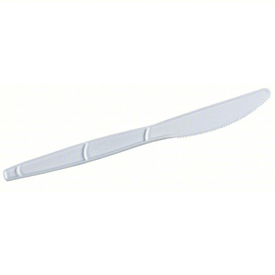 Picture of KNIFE- WHITE- MEDIUM WEIGHT- PLASTIC- UNWRAPPED- PK 960