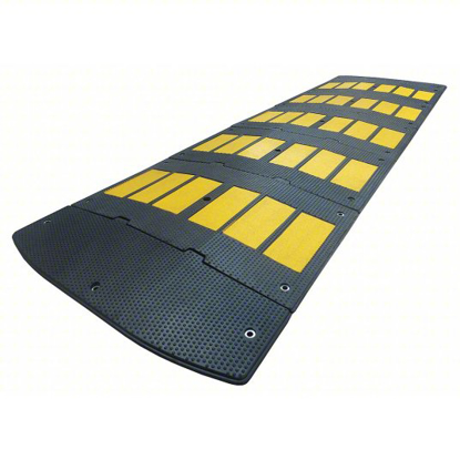 Picture of SPEED BUMP- RUBBER- 10 FT X 2 IN X 36 IN- BLACK/YELLOW- 435