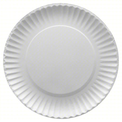 Picture of LUNCHEON PLATE- PAPER- 9 IN- ROUND- WHITE- PK 1000