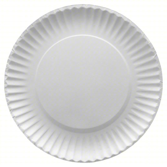 Picture of LUNCHEON PLATE- PAPER- 9 IN- ROUND- WHITE- PK 1000
