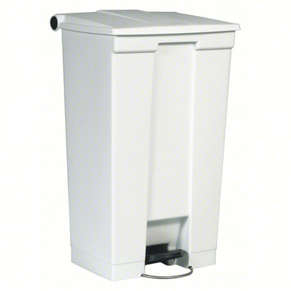 Picture of STEP-ON TRASH CONTAINER, WHT