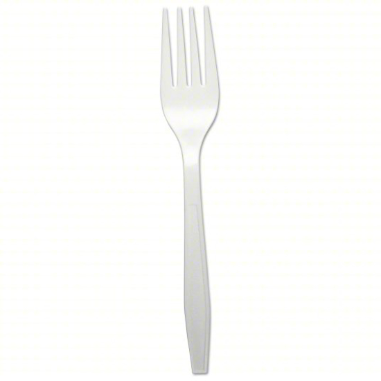 Picture of DISPOSABLE FORK: WHITE, UNWRAPPED, 1,000 PK