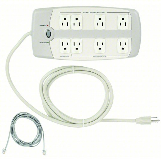 Picture of SURGE PROTECTOR OUTLET STRIP: 8 OUTLETS
