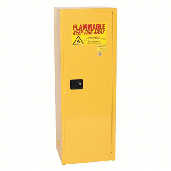 Picture of HAZARDOUS MATERIAL STORAGE CABINET, YLW, STEEL