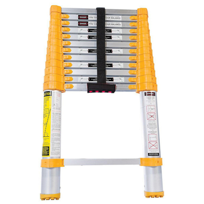 Picture of 12-1/2' HIGH, TYPE II RATING, ALUMINUM TELESCOPIC LADDER